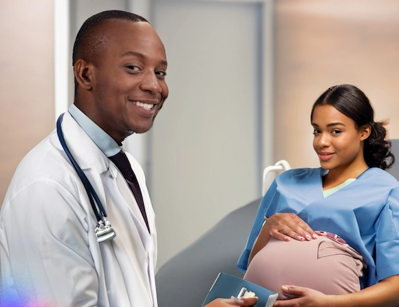 El médico gineco-obstetra, al rescate de la salud reproductiva Médico gineco-obstetra atendiendo a u paciente